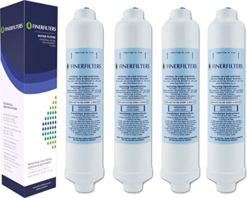 4 x Fridge Water Filters Compatible SAMSUNG, LG, Daewoo GE, Bosch, Beko - Top Quality von Finerfilters