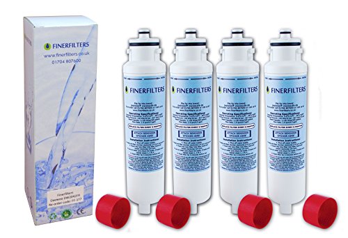Finerfilters FF-177 Kühlschrank-Wasserfilter kompatibel mit Daewoo DW2042FR-09 Aqua Crystal Kühlschrank Gefrierschrank Wasserfilter (4 Stück) von Finerfilters