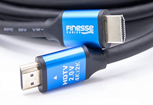 Finesse Cables 20m HDMI-Kabel v2.0 4K Voll UHD 4K 2160p PS5 Xbox One X S | Satelliten-HD-Fernseher Laptop-PC-Monitor CCT Finesse Cables 20m HDMI-Kabel v2.0 4K Voll UHD 4K 2160p PS5 Xbox One X S | Satelliten-HD-Fernseher Laptop-PC-Monitor CCT von Finesse Cables
