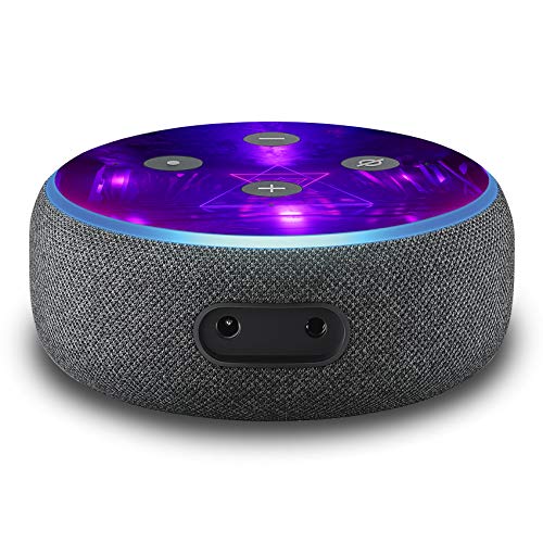 2er Set Folie Cover für intelligenten Smart Speaker Lautsprecher Aufkleber Schutzfolie Skin selbstklebend passgenau Klebefolie für Sprachassistent R137 (Nr. 13 Neon Light) von Finest Folia