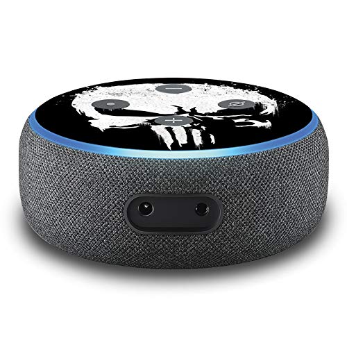 2er Set Folie Cover für intelligenten Smart Speaker Lautsprecher Aufkleber Schutzfolie Skin selbstklebend passgenau Klebefolie für Sprachassistent R137 (Nr. 18 Punisher) von Finest Folia