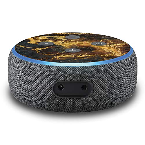 2er Set Folie Cover für intelligenten Smart Speaker Lautsprecher Aufkleber Schutzfolie Skin selbstklebend passgenau Klebefolie für Sprachassistent R137 (Nr. 21 Goldpuder) von Finest Folia