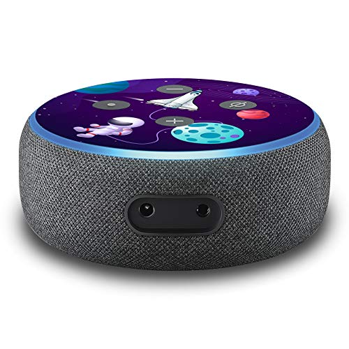 2er Set Folie Cover für intelligenten Smart Speaker Lautsprecher Aufkleber Schutzfolie Skin selbstklebend passgenau Klebefolie für Sprachassistent R137 (Nr. 33 Weltall) von Finest Folia