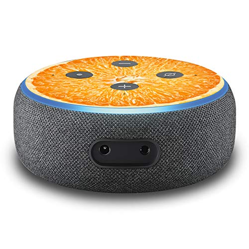 2er Set Folie Cover für intelligenten Smart Speaker Lautsprecher Aufkleber Schutzfolie Skin selbstklebend passgenau Klebefolie für Sprachassistent R137 (Nr. 35 Orange) von Finest Folia