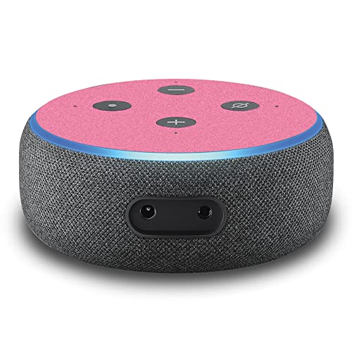 2er Set Folie Cover für intelligenten Smart Speaker Lautsprecher Aufkleber Schutzfolie Skin selbstklebend passgenau Klebefolie für Sprachassistent R137 (Nr. 9 Glitzer Hellrosa) von Finest Folia