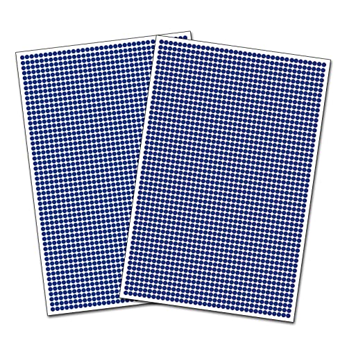 3600 Klebepunkte 5mm selbstklebend Aufkleber Inventur Kreise Punkte Markierung (K018 Azurblau) von Finest-Folia