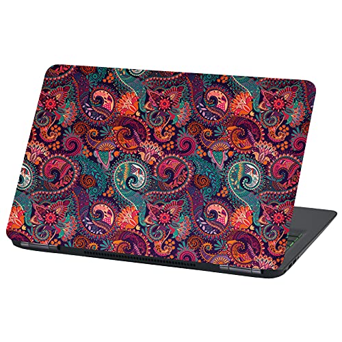 Laptop Folie Cover Abstrakt Klebefolie Notebook Aufkleber Schutzhülle selbstklebend Vinyl Skin Sticker (LP63 Paisley, 15 Zoll) von Finest Folia