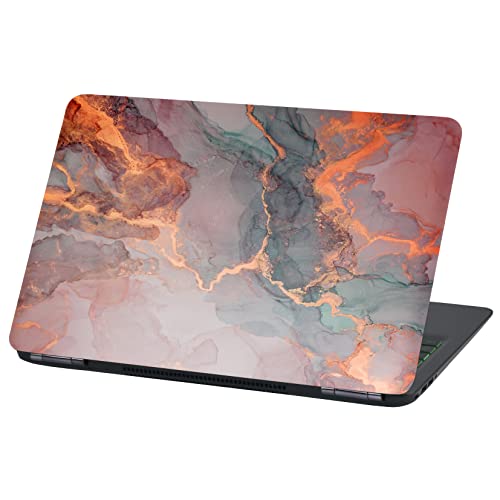 Laptop Folie Cover Abstrakt Klebefolie Notebook Aufkleber Schutzhülle selbstklebend Vinyl Skin Sticker (LP73 bunter Marmor, 15 Zoll) von Finest Folia