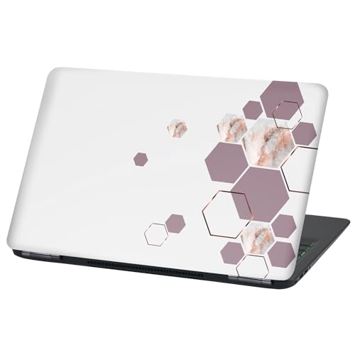 Laptop Folie Cover Abstrakt Klebefolie Notebook Aufkleber Schutzhülle selbstklebend Vinyl Skin Sticker (LP92 Marmor Rose, 15 Zoll) von Finest Folia