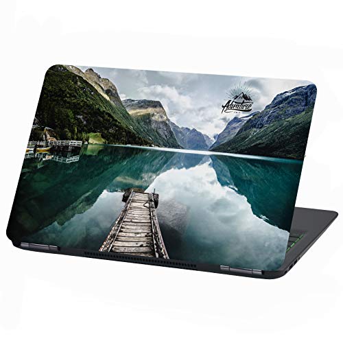 Laptop Folie Cover Adventure Klebefolie Notebook Aufkleber Schutzhülle selbstklebend Vinyl Skin Sticker (17 Zoll, LP28 Norwegen Fjord) von Finest Folia