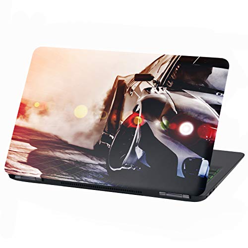 Laptop Folie Cover: Fahrzeuge Klebefolie Notebook Aufkleber Schutzhülle selbstklebend Vinyl Skin Sticker (15 Zoll, LP4 Drift Car) von Finest Folia
