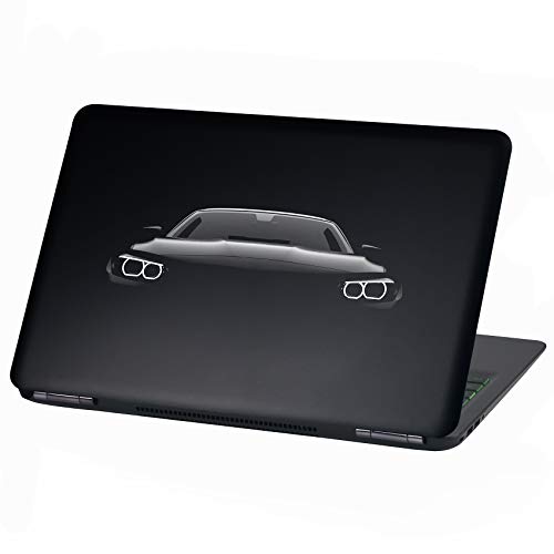 Laptop Folie Cover: Fahrzeuge Klebefolie Notebook Aufkleber Schutzhülle selbstklebend Vinyl Skin Sticker (15 Zoll, LP7 Black Car) von Finest Folia