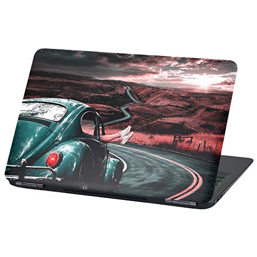 Laptop Folie Cover: Fahrzeuge Klebefolie Notebook Aufkleber Schutzhülle selbstklebend Vinyl Skin Sticker (17 Zoll, LP36 Qualitytime) von Finest Folia