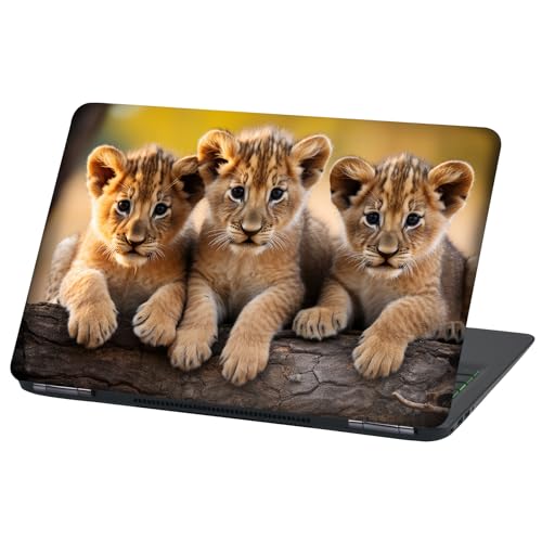 Laptop Folie Cover: Strange Klebefolie Notebook Aufkleber Schutzhülle selbstklebend Vinyl Skin Sticker (13-14 Zoll, LP108 Baby Lion) von Finest Folia