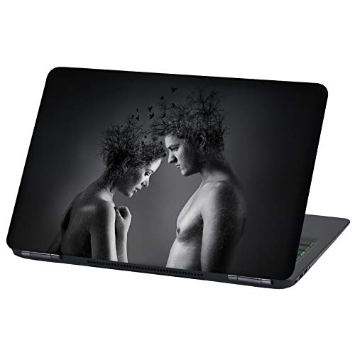 Laptop Folie Cover: Strange Klebefolie Notebook Aufkleber Schutzhülle selbstklebend Vinyl Skin Sticker (13-14 Zoll, LP40 Beautiful Minds) von Finest Folia