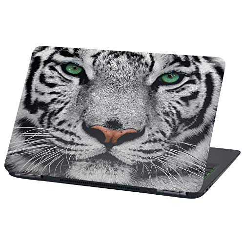 Laptop Folie Cover: Strange Klebefolie Notebook Aufkleber Schutzhülle selbstklebend Vinyl Skin Sticker (13-14 Zoll, LP42 White Tiger) von Finest Folia