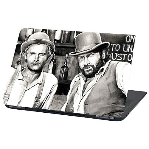 Laptop Folie Cover: Strange Klebefolie Notebook Aufkleber Schutzhülle selbstklebend Vinyl Skin Sticker (13-14 Zoll, LP46 Bud Spencer) von Finest Folia