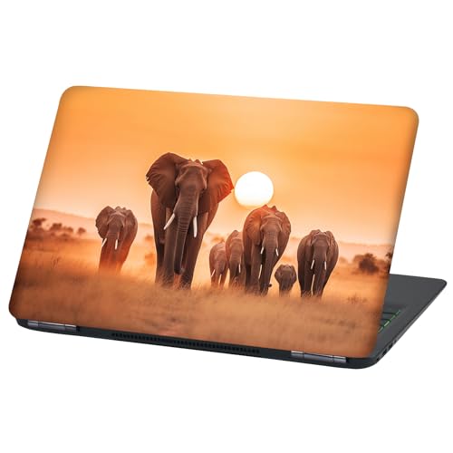 Laptop Folie Cover: Strange Klebefolie Notebook Aufkleber Schutzhülle selbstklebend Vinyl Skin Sticker (13-14 Zoll, Lp100 Elephant) von Finest Folia