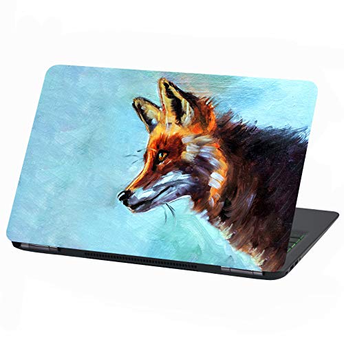 Laptop Folie Cover: Strange Klebefolie Notebook Aufkleber Schutzhülle selbstklebend Vinyl Skin Sticker (15 Zoll, LP35 Beautiful Fox) von Finest Folia
