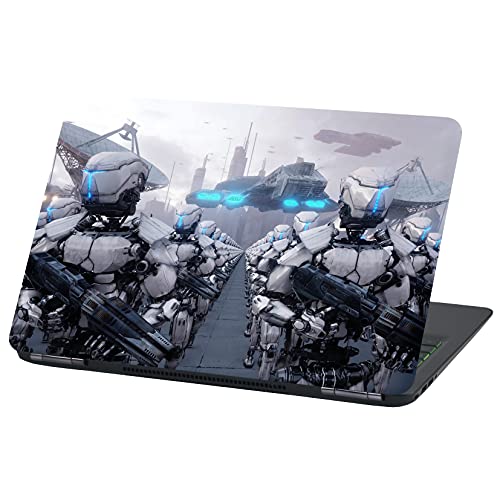 Laptop Folie Cover: Strange Klebefolie Notebook Aufkleber Schutzhülle selbstklebend Vinyl Skin Sticker (15 Zoll, LP60 Invasion) von Finest Folia
