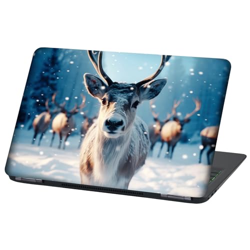 Laptop Folie Cover: Strange Klebefolie Notebook Aufkleber Schutzhülle selbstklebend Vinyl Skin Sticker (17 Zoll, Lp104 Reindeer) von Finest Folia