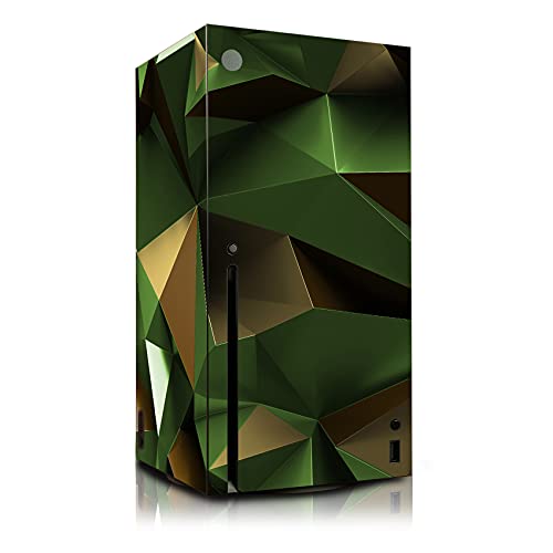 Schutzfolie Sticker Hülle für Spiele Konsole Gehäuse Aufkleber Vinyl Folie Skin gegen Kratzer Design Cover passgenau selbstklebend R139 (X, 02 Polygon Camouflage) von Finest Folia