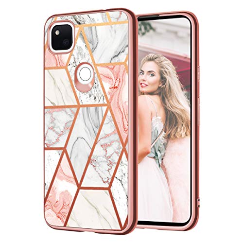 Fingic für Google 4A Hülle, Pixel 4A Hülle, Google Pixel 4A Hülle Rose Gold Marmor Hard PC & Soft TPU 2 in 1 Hybrid Stoßfest Anti-Scratch Rugged Bumper Slide Schutzhülle für Google Pixel 4A, 5,8 Zoll Fingic für Google 4A Hülle, Pixel 4A Hülle, Google Pixel 4A Hülle Rose Gold Marmor Hard PC & Soft TPU 2 in 1 Hybrid Stoßfest Anti-Scratch Rugged Bumper Slide Schutzhülle für Google Pixel 4A, 5,8 Zoll von Fingic