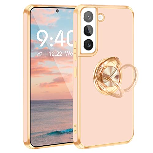 Fingic für Samsung S22 Hülle,Samsung Galaxy S22 Hülle,360°Ringhalter,Ständer,Harter PC,weiches TPU,robuste Stoßstange,Autohalterung,Damen Herren,Ganzkörper-Schutzhülle für Galaxy S22,6,1,Roségold Fingic für Samsung S22 Hülle,Samsung Galaxy S22 Hülle,360°Ringhalter,Ständer,Harter PC,weiches TPU,robuste Stoßstange,Autohalterung,Damen Herren,Ganzkörper-Schutzhülle für Galaxy S22,6,1,Roségold von Fingic