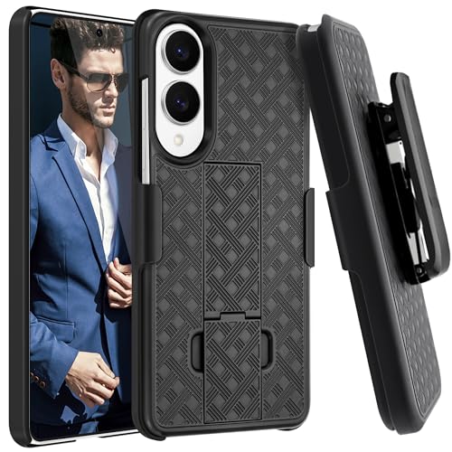 Fingic Schutzhülle für Samsung Galaxy S25 Edge, mit Gürtelclip, schmale Kombi-Hülle mit Ständer, drehbar, robust, stoßfest, kratzfest, Ganzkörperschutz für Galaxy S25 Edge, 2025, Schwarz Fingic Schutzhülle für Samsung Galaxy S25 Edge, mit Gürtelclip, schmale Kombi-Hülle mit Ständer, drehbar, robust, stoßfest, kratzfest, Ganzkörperschutz für Galaxy S25 Edge, 2025, Schwarz von Fingic