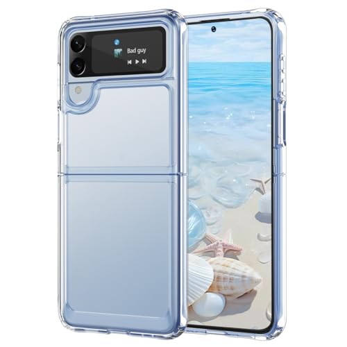 Fingic Schutzhülle für Samsung Galaxy Z Flip 4, kristallklar, dünn, hart, PC, TPU, robust, rutschfest, stoßfest, kratzfest, Schutzhülle für Samsung Galaxy Flip 4 5G 2022, transparent Fingic Schutzhülle für Samsung Galaxy Z Flip 4, kristallklar, dünn, hart, PC, TPU, robust, rutschfest, stoßfest, kratzfest, Schutzhülle für Samsung Galaxy Flip 4 5G 2022, transparent von Fingic