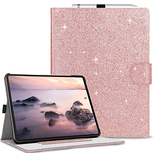 Finigc iPad Pro 12.9 Hülle 4. Generation 2020 & 2018, Thin Sparky Case Smart Folio Case Cover mit Auto SleepWake Funktion Stand PU Leder Cover für iPad Pro 12.9 Zoll 4th Gen 202012.9 Zoll 3rd Gen von Fingic