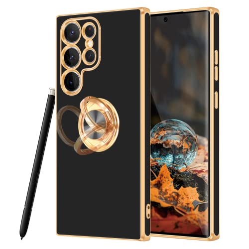 Fingic für Samsung S23 Ultra Hülle, S23 Ultra Hülle, 17.2 cm 2023, Schwarz & Gold Fingic für Samsung S23 Ultra Hülle, S23 Ultra Hülle, 17.2 cm 2023, Schwarz & Gold von Fingic