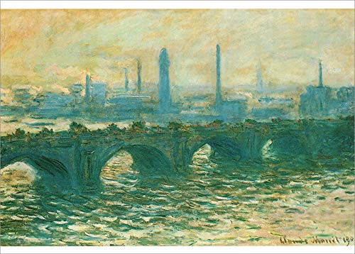 Kunstkarte Claude Monet"London, Waterloo" von Fink