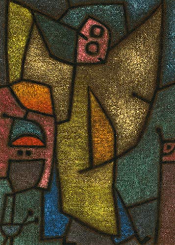 Kunstkarte Paul Klee"Angelus Militans" von Fink
