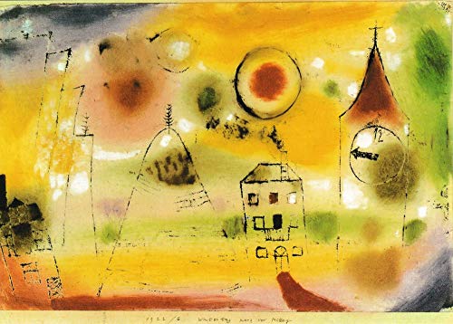 Kunstkarte Paul Klee"Wintertag kurz vor Mittag" von Fink