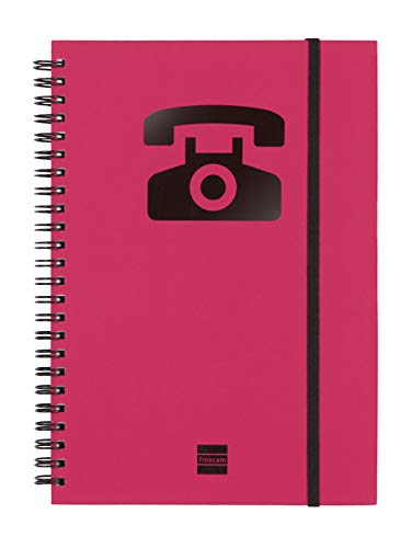 Finocam 8510698-agenda Telefonspirale, A5, Farbe: magenta von Finocam