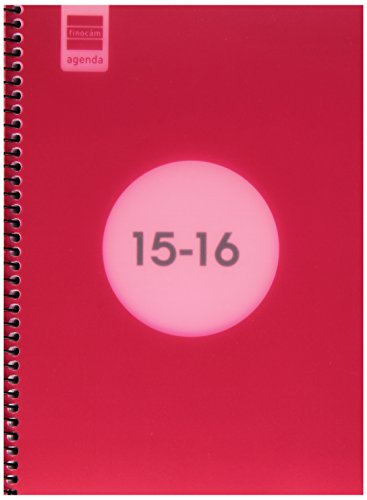 Finocam 945906 - Schulkalender rosa e10 Tag/Seite Spanisch von Finocam