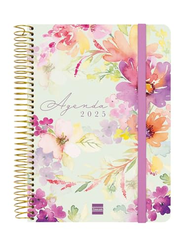 Finocam - Cloe 16 Monate 2024 2025 Wochenansicht Horizontal September 2024 - Dezember 2025 (16 Monate) Pink Spanisch von Finocam