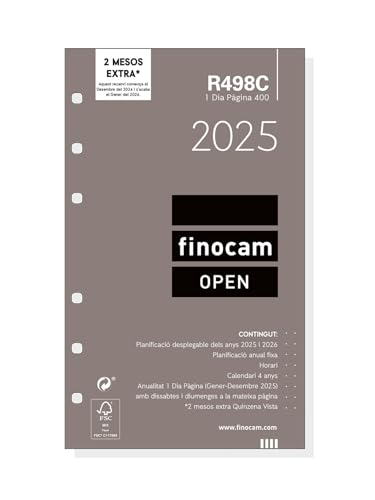 Finocam Jahreseinlage, Open 2025, 1 Tag Seite, Januar 2025 - Dezember 2025 (12 Monate), Katalanisch von Finocam