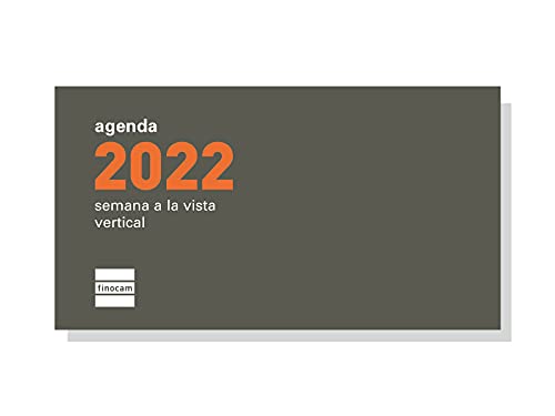 Finocam - Jahresnachfüllung 2022 vertikale Wochenansicht von Januar 2022 bis Dezember 2022 (12 Monate) PL1-64 x 118 mm flach Spanisch von Finocam