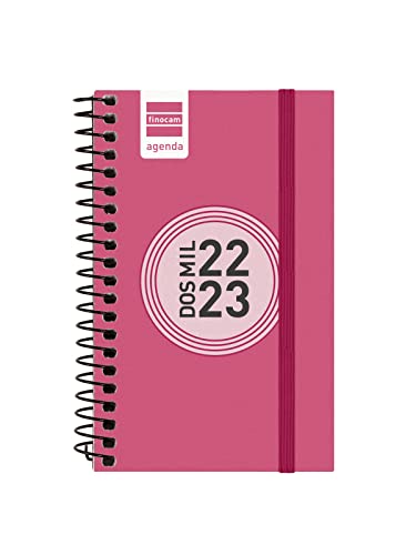 Finocam - Kalender 2022 2023 Espir Farbe Wochenansicht Horizontal September 2022 - August 2023 (12 Monate) Katalanisch Rosa von Finocam