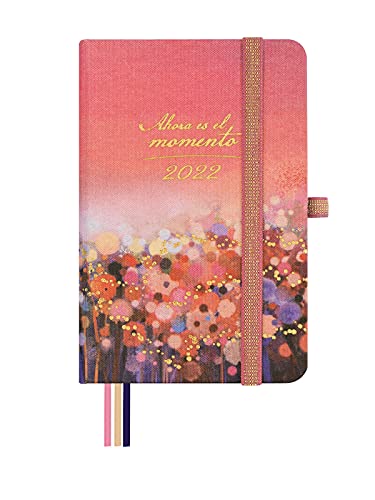 Finocam - Kalender 2022 Wochenansicht Landschaft, von Oktober 2021 bis Dezember 2022 (15 Monate) M2-82 x 127 mm Minimales Design Moment Spanisch von Finocam