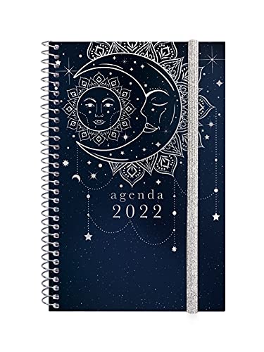 Finocam - Kalender 2022 Wochenansicht Landschaft Januar 2022 bis Dezember 2022 (12 Monate) E5 - 117 x 181 mm Spiralbindung Design Collection Moon Katalanisch von Finocam