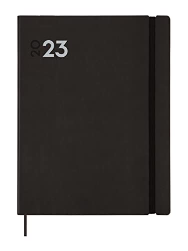 Finocam - Kalender 2023 Dynamic Mara 1 Tag Seite Januar 2023 - Dezember 2023 (12 Monate) Katalanisch Schwarz von Finocam