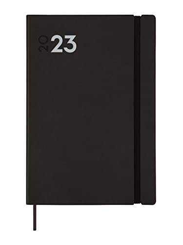 Finocam - Kalender 2023 Dynamic Mara 1 Tag Seite Januar 2023 - Dezember 2023 (12 Monate) Katalanisch Schwarz von Finocam