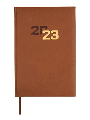 Finocam - Kalender 2023 Dynamic Milano Wochenansicht, vertikal, Januar 2023 - Dezember 2023 (12 Monate), Braun von Finocam