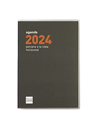 Finocam - Kalender 2024, flach, Min. Wochenansicht, horizontal, Januar 2024, Dezember 2024, 12 Monate, Spanisch von Finocam