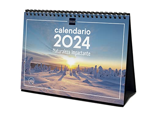 Finocam - Kalender 2024 Tischbilder zum Schreiben Januar 2024 - Dezember 2024 (12 Monate) Spanische Natur von Finocam
