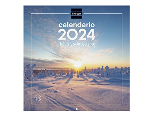 Finocam - Kalender 2024 Wandbilder 30x30 zum Schreiben Januar 2024 - Dezember 2024 (12 Monate) Spanische Natur von Finocam