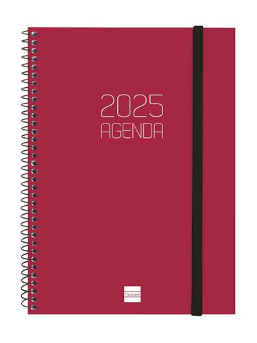 Finocam - Spiralkalender Beta 2025, Wochenansicht, Queransicht, Januar 2025 - Dezember 2025, 12 Monate, Rot, Portugiesisch Finocam - Spiralkalender Beta 2025, Wochenansicht, Queransicht, Januar 2025 - Dezember 2025, 12 Monate, Rot, Portugiesisch von Finocam